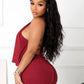 Sexy Elegant 2 Piece Set Halter Backless Bandage Swing Collar Tank Tops+Shorts Matching Streetwear Tight Stretch Suit