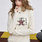2025 Winter New Arrivals Y2K Slim Fit Half Neck Graphic Long Sleeve T-shirt For Woman