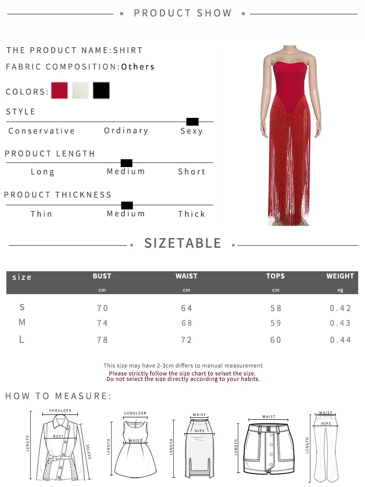 Hot Girls Bodysuits Woman Sexy Fashion Chest Wrap Backless Sleeveless Tassel Decoration Hem Midnight Club Party Bodycon