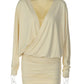 Deep V Neck Long Batwing Sleeve Sexy Mini Dress Women Elegant Draped Wrap Ruched Waist Bodycon Club Party Dresses