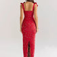 Bows Lace Sexy Maxi Dress For Women Fashion Sleeveless Backless Bodycon New Year's Birthday Club Party Long Dress
