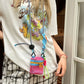 Colorful Mesh Crossbody Bag with Adjustable Strap, Zipper Mini Shoulder Pouch, Casual Streetwear Small Coin Purse for Wo