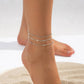 Boho Summer Beach Thin Chain Anklets for Women New Trend Vacation Simple Bowknot Ankle Chains Barefoot Foot Jewelry