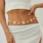 Vintage Metal Conch Scallop Waist Chains for Women Summer Beach Bikini Sexy Dress Belly Belt Rave Festival Body Jewelry
