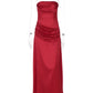 Elegant Off-shoulder Sexy Maxi Dress Women Fashion Strapless Sleeveless Backless Ruched Bodycon Club Long Dress New