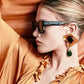 Exaggerated Metal Geometric Water Drop Dangle Earrings for Women Jewelry Gorgeous Fashion Show Statement Earrings Accessories