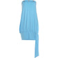 Tassel Decoration Mini Dress Woman Metal Rings Wrap Chest Backless Skinny Peach Hip Vacation Elegant Style Bodycon