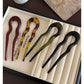 U-Shaped Hair Fork Fashion Tortoiseshell Acetate Hairpin Women Geometric Headwear Hair Sticks Girls New Hair Clips Accessories