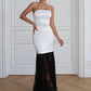 Satin Strapless Sexy Maxi Dress Women Elegant Off-shoulder Sleeveless Backless Bodycon Club Party Long Dresses Female