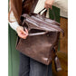 Minimalist Preppy Brown Large Capacity Versatile Backpack For Women
