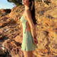 Chic Sequin Patchwork 2 Piece Set Women Sexy Vacation Backless V-Neck Sleeveless Tank Top+Peach Hip Skirt Party Suits