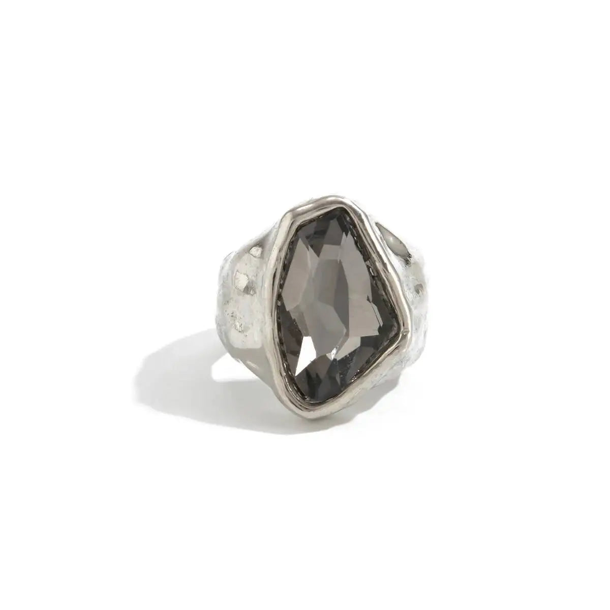 Minimalist Acrylic Rhinestone Open Ring for Women Korean Fashion Geometry Adjustable Knuckle Ring Party Jewelry Accessory