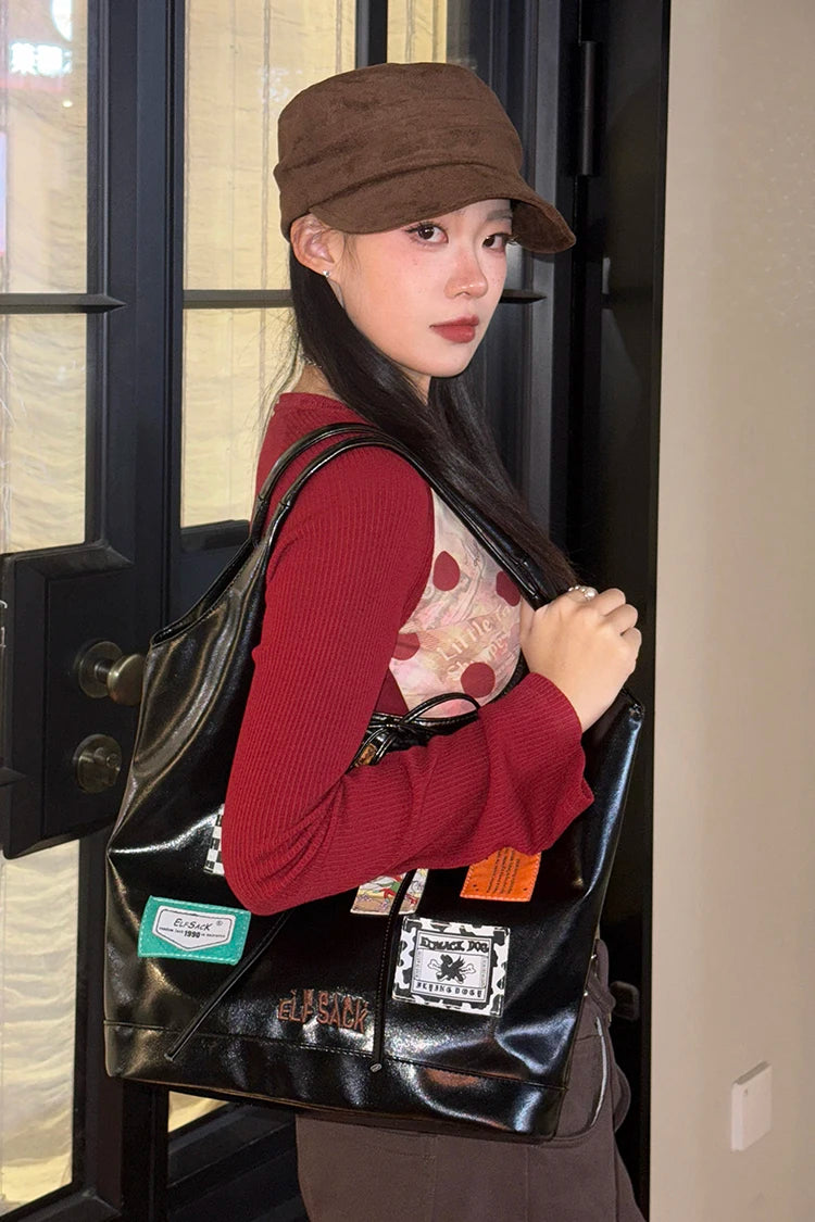 Fashionable Versatile Design Sense Embellished Large Capacity Tote Bag For Women
