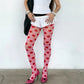 Womens Y2K Printed Sheer Tights Color Plaid Polka Dot Pattern Transparent Pantyhose Fashion Street Cosplay Hosiery