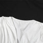 Sexy Deep V Neck Ruched Long Sleeve Dresses Elegant Clothes Woman Fall White Short Party Dress