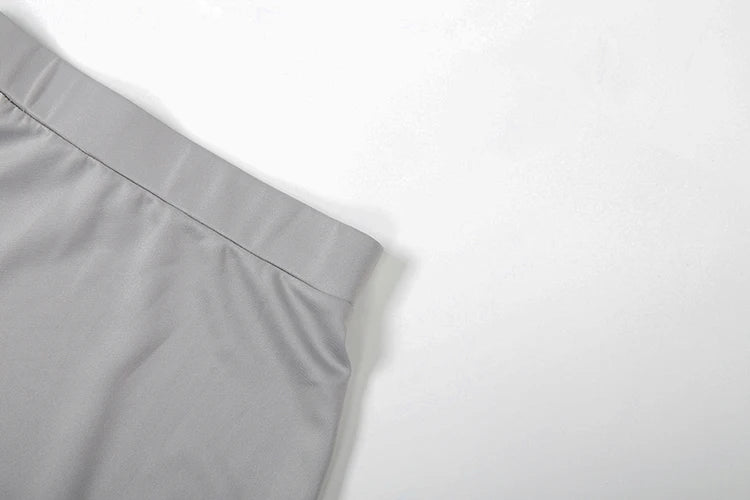 Office 2-Piece Set Women v-Neck Single-Breasted Full Sleeve Folds Hem Coats+Fishtail Skirts Elegant Simple Chic Suits