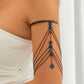 17 Styles Boho Crystal Pendant Cuff Open Bangles for Women Wed Bridal Goth Tassel Link Arm Bracelets Party Jewelry Gift