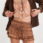 Womens Layered Frilly Ruffle Micro Lolita Bloomers Y2k Low Rise Satin Shorts Lace Fluffy Boxer Mini Boyshorts Panties