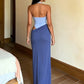 Color Blocking Dress Women Sexy Backless Halter Bodysuit Patchwork Irregular Hem Trend Beach Vacation Party Bodycon
