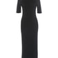 Sexy Backless Long Dress Woman Summer Trend Turtleneck Short Sleeve High Waist Skinny Stretch Prom Elegant Vestidos