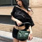 Slash Neck t-Shirt Women Button Half Sleeve Fake Diamond Letter Music Festival Leisure Daily Summer Trend Streetwear