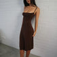 Spaghetti Strap Backless Sexy Midi Dress Women Elegant Sleeveless Bodycon Club Party Slip Long Dress Female Clothes