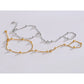 Trendy Stainless Steel Zircon Beads Back of Hand Chain Finger Bracelet Fashion Chic Sexy Jewelry Waterproof Wholesale Gift