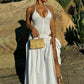 Sexy Skirt Two Piece Sets Women Fashion Halter Bodysuit And Maxi Skirt Ladies Fashion Matching Sets Ladies Dress Set