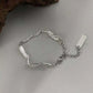 5Pcs Set Gold/Silver Color Fashion Charm Bracelet Women Retro Glossy Geometric Metal Twist Chain Bangles Bracelet Set Jewelry