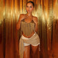 Lace Up Backless Fringe Halter Top Club Wear Women Sexy Tops Rave Festival Clothing