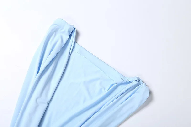 Deep V Neck Sleeveless Backless Mini Dress Sexy Blue Summer Dresses for Women Clothes 2026
