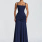 Off-shoulder Backless Sexy Maxi Dress Women Elegant Strapless Sleeveless Bodycon Ruched Club Party Long Dresses Female