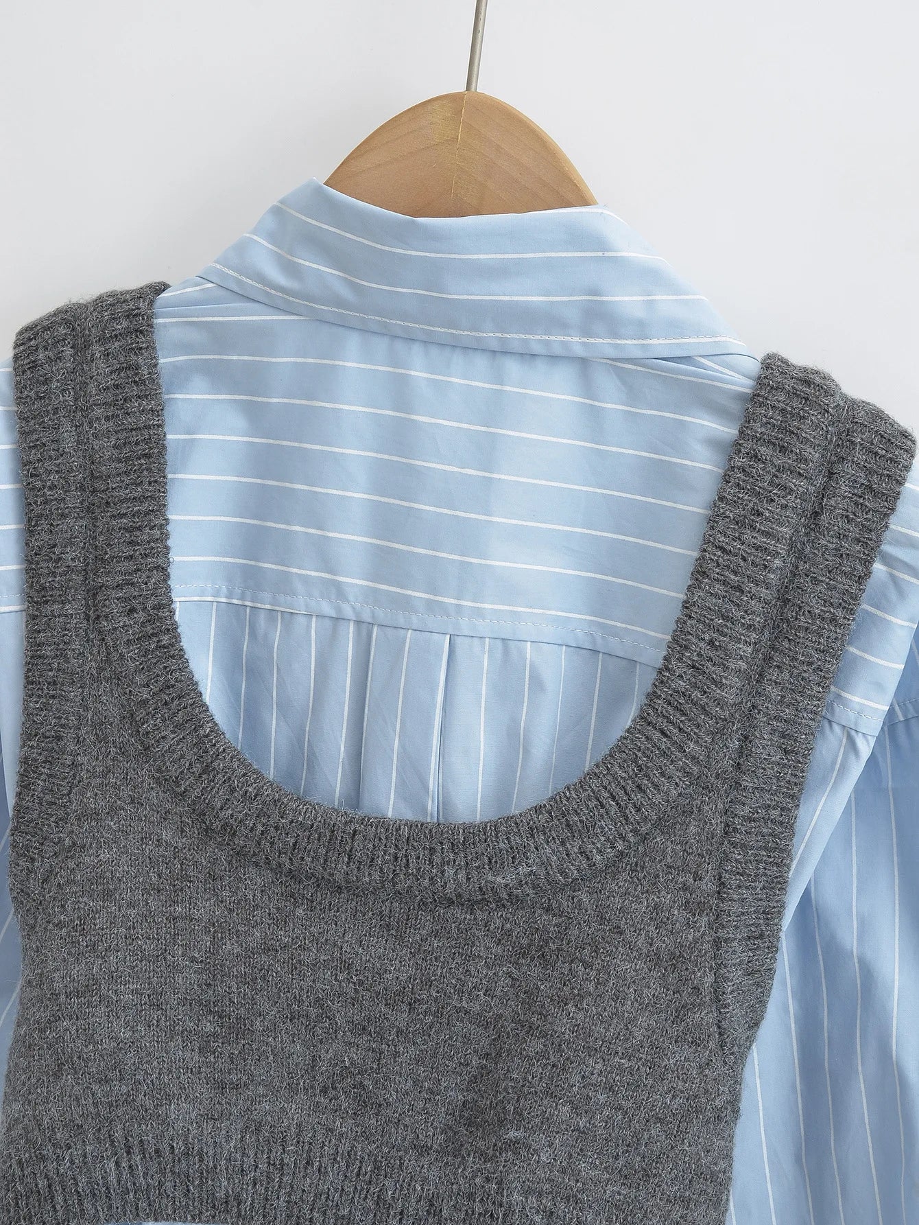 Lapel Single Breasted Vest Shirt Women 2024 Trend Knitted 2 Piece Set Matching Wild Hipster Streetwear Summer Tops