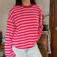 Autumn Spring Long Sleeve Striped T-Shirts Women Basic Casual Tops Female Cozy Loose Blouse Tees Harajuku T Shirt New