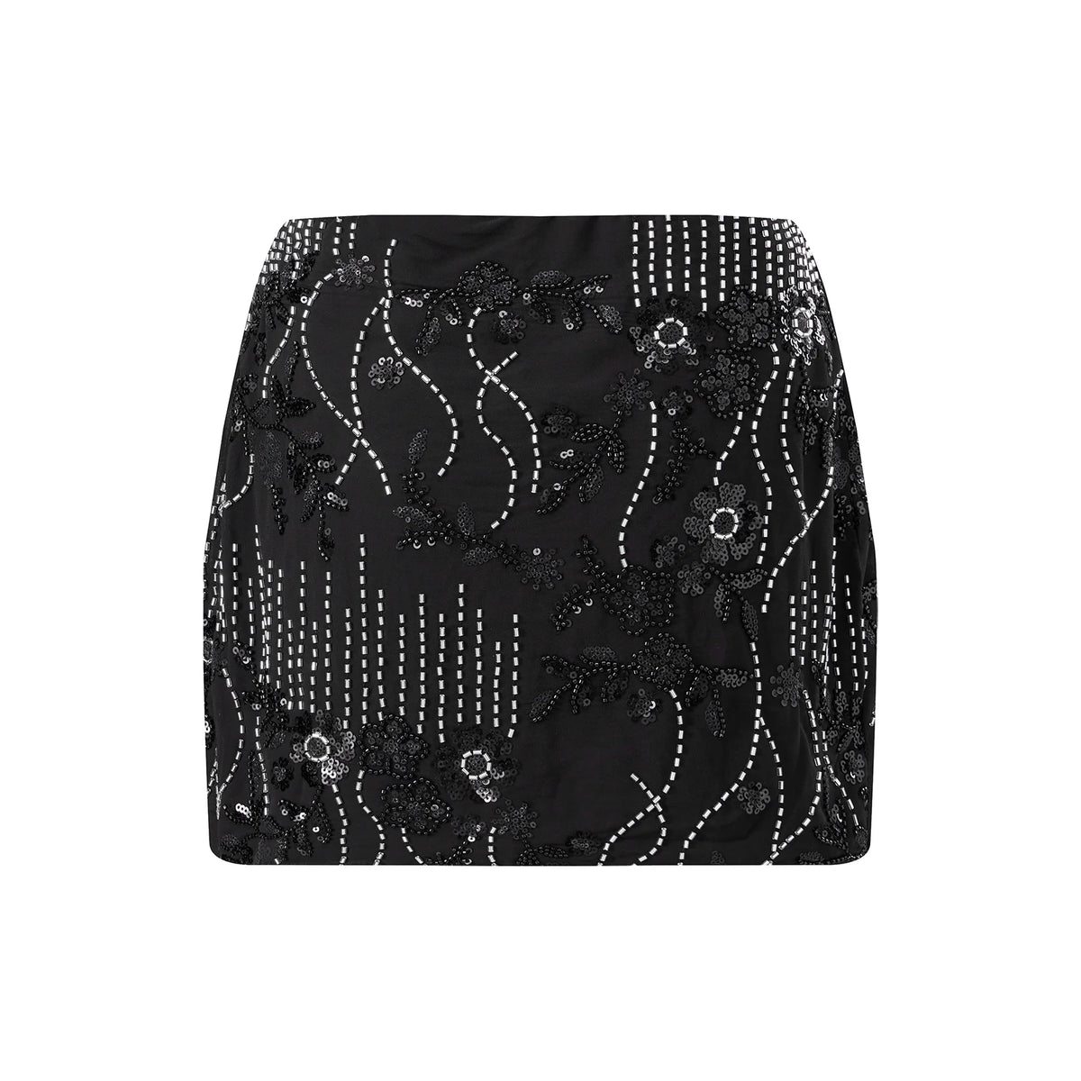Women Y2K Sequin Mini Skirt Low Waist Sparkle Beaded Short Skirt Glitter Shiny Bodycon Skirt Night Out Party
