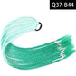 Synthetic Colored Braided Ponytail Hair Extension Rainbow Color Braids Pony Tail With Elastic Band Girl's Pigtail