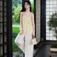 Floral 3D Lace Cami Top, V-Neck Flowy Sheer Tank Top, Romantic Casual Summer Camisole for Women
