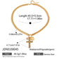 Y2K Patchwork Chain Design Stainless Steel Necklace Paperclip + Glossy Pentagram Cross with Zirconia Pendant Necklace