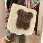 Y2K Cute Lambswool 3D Bear Soft Warm Shoulder Bag For Women