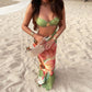Tropical Floral Print Cut Out Backless Maxi Dress 2026 Woman Sexy Summer Dresses Beach Vacation Outfits
