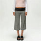 Fold Over Gaucho Pants for Women Flowy Wide Leg Yoga Capris Summer Casual Elastic Low Rise Cropped Palazzo Culottes