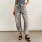 Vintage Cargo Jeans Women Drawstring Waist Loose Barrel Leg Denim Pants Casual Streetwear Y2K Grunge Summer Trousers