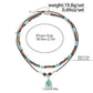 2Pcs/Set Vintage Sea Turtle Pendant Necklace Men Ethnic Style Multi Layer Stackable Stone Wooden Beaded Choker Jewelry