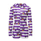 Cute Women Hooded Short Jumpsuit Striped Pumpkin Ghost Print Long Sleeve Zipper V Neck Slim Fit Party Romper