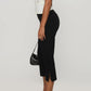 Women Capri Pants Solid Color Bow Decor Summer Casual Cropped Pants Stretch Crop Leggings Y2K Streetwear
