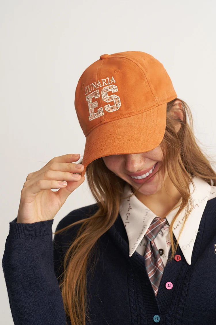 Brown Baseball Cap with Letter Embroidery, Casual Adjustable Sun Hat for Everyday Outdoor