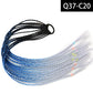 Synthetic Colored Braided Ponytail Hair Extension Rainbow Color Braids Pony Tail With Elastic Band Girl's Pigtail