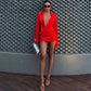 Deep V Neck Long Sleeve Wrap Mini Dress Woman Clothing Sexy Red Autumn Dresses 2026