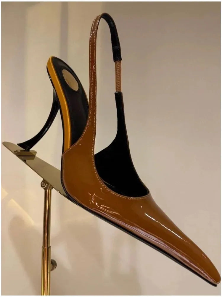 European and American Spring/Summer New Pointed Stiletto Sandals Fashionable and Sexy Party Wedding Women's High Heel Sandals
