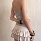 False Button Decoration Vest Women Halter Backless v-Neck Simple Summer Fashion Music Festival Elasticity Streetwear